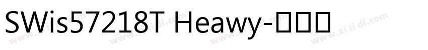 SWis57218T Heawy字体转换